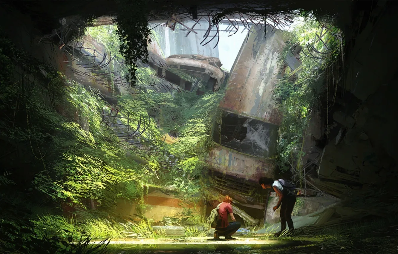 Photo wallpaper Apocalypse, art, Ellie, The Last of Us Remastered