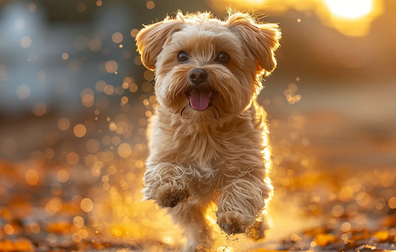 Photo wallpaper dog, anime creatures, Cutefish