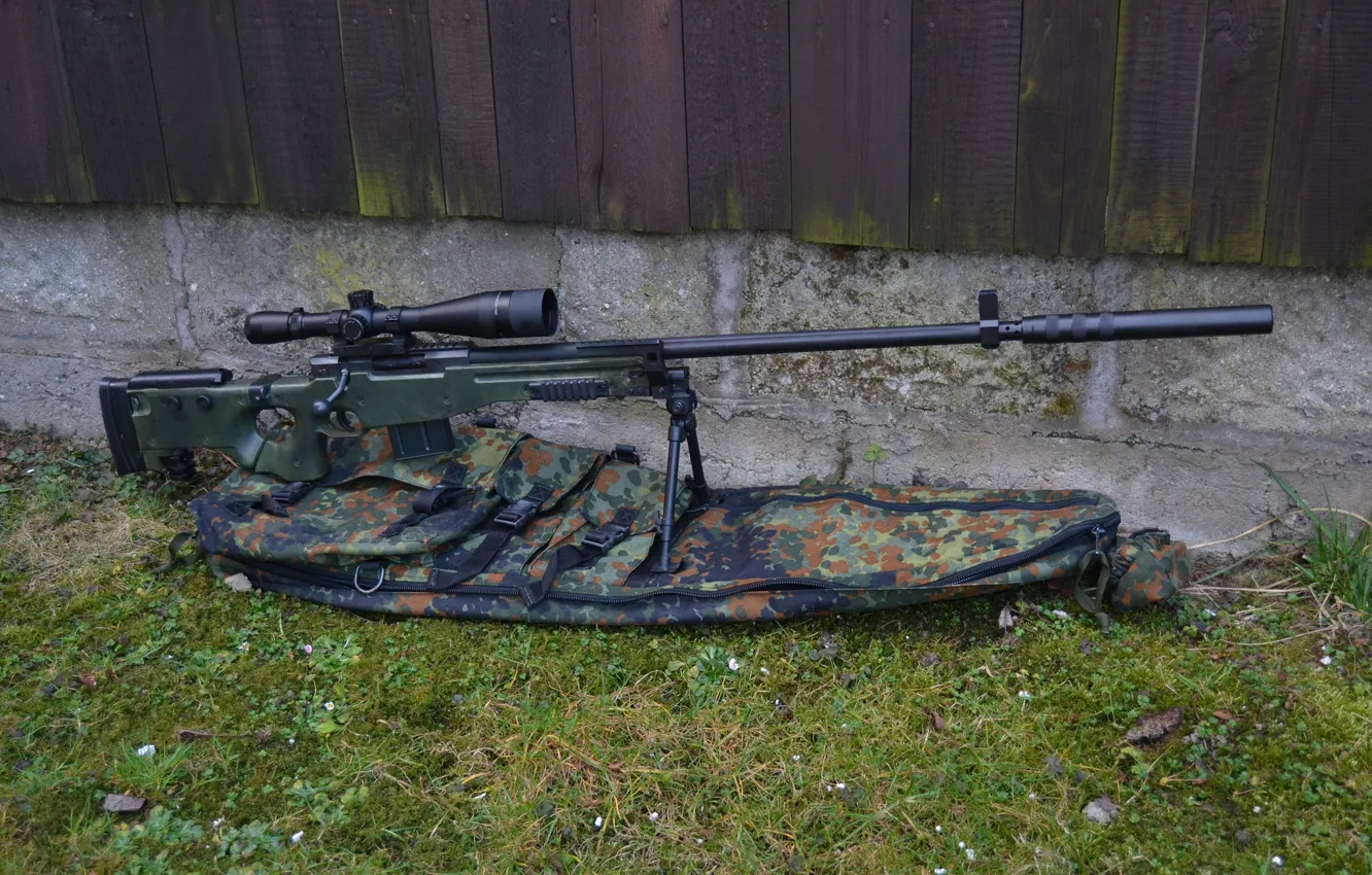 Photo wallpaper weapons, rifle, sniper, L96A1, G22