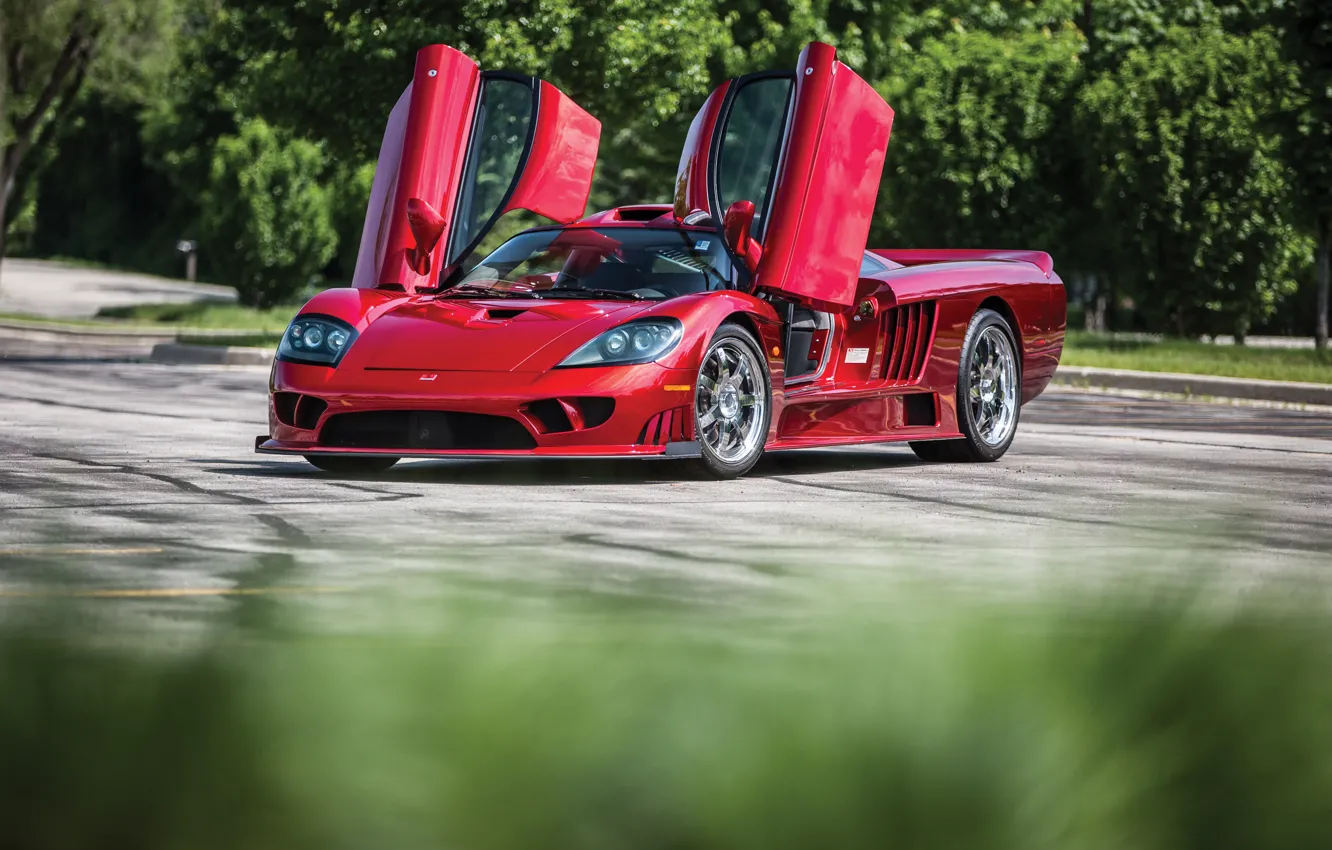 Photo wallpaper Saleen, Red, Doors up