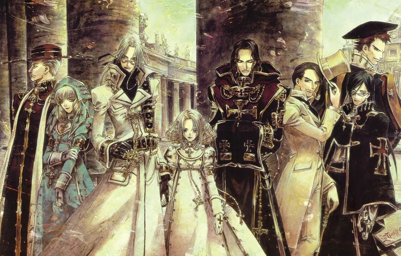 Photo wallpaper trinity blood, avel, vampiry