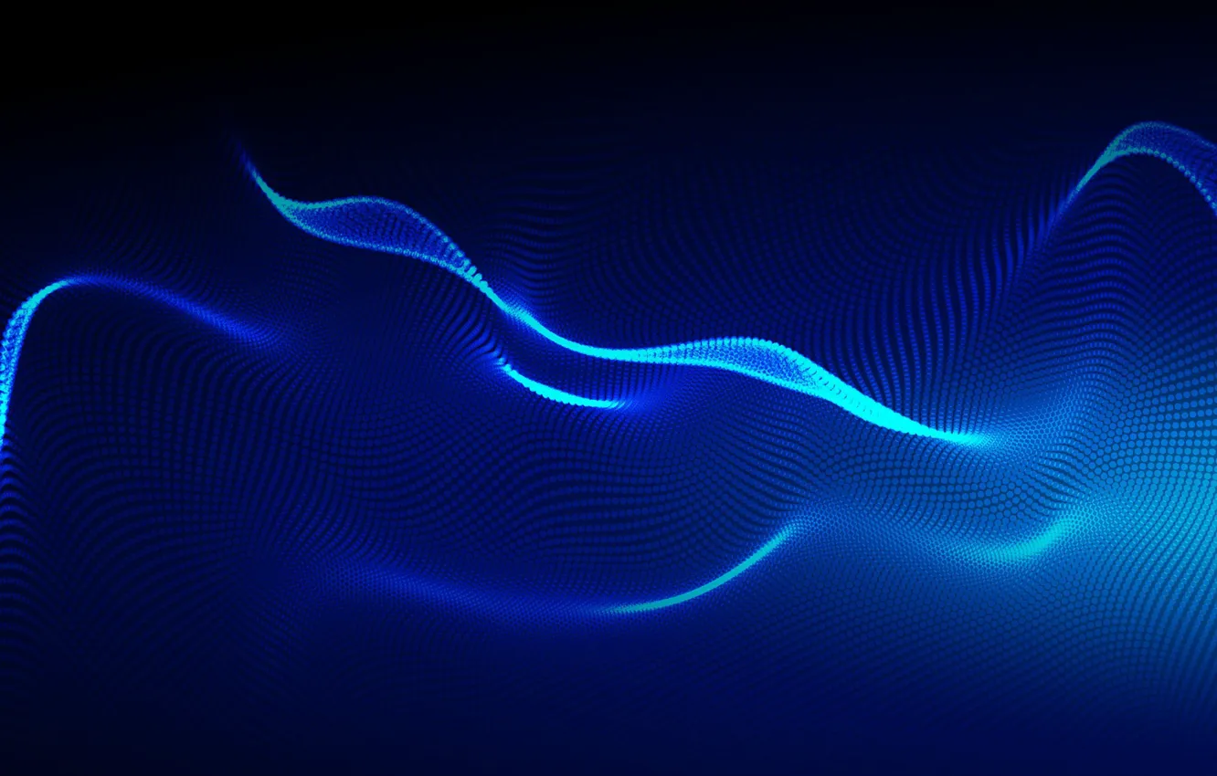 Photo wallpaper wave, abstraction, splash, digital art, overflow