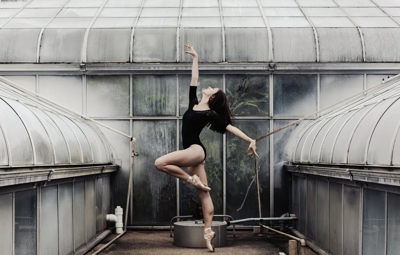 Photo wallpaper girl, pose, ballerina