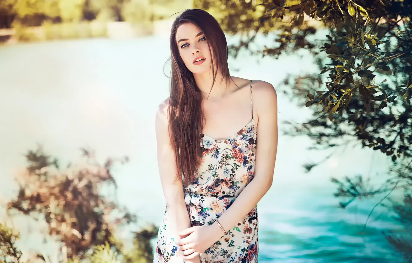 Photo wallpaper girl, dress, Juliet