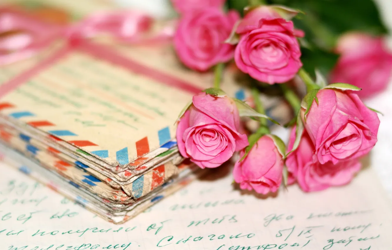 Photo wallpaper flowers, nostalgia, Post