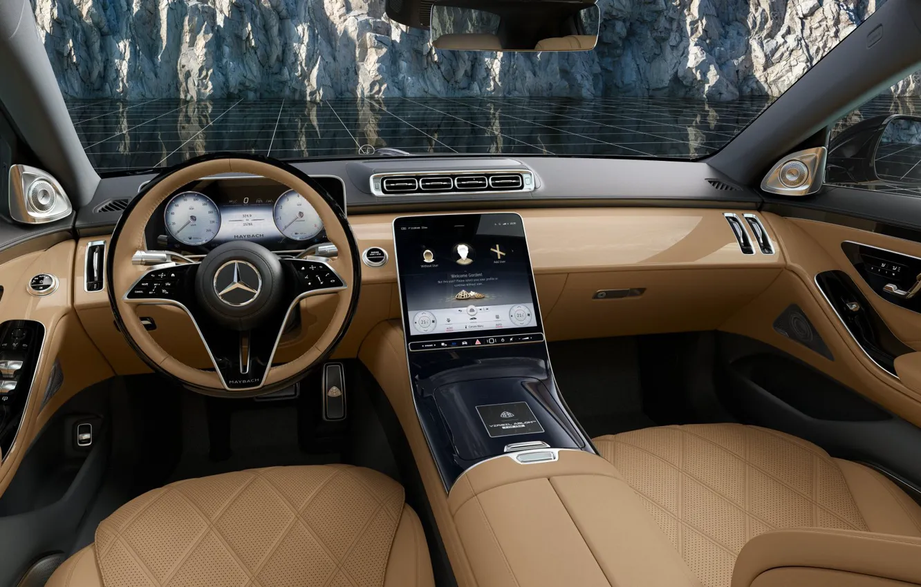 Photo wallpaper design, technology, display, exterior, Mercedes-Maybach, Virgil Abloh, S680