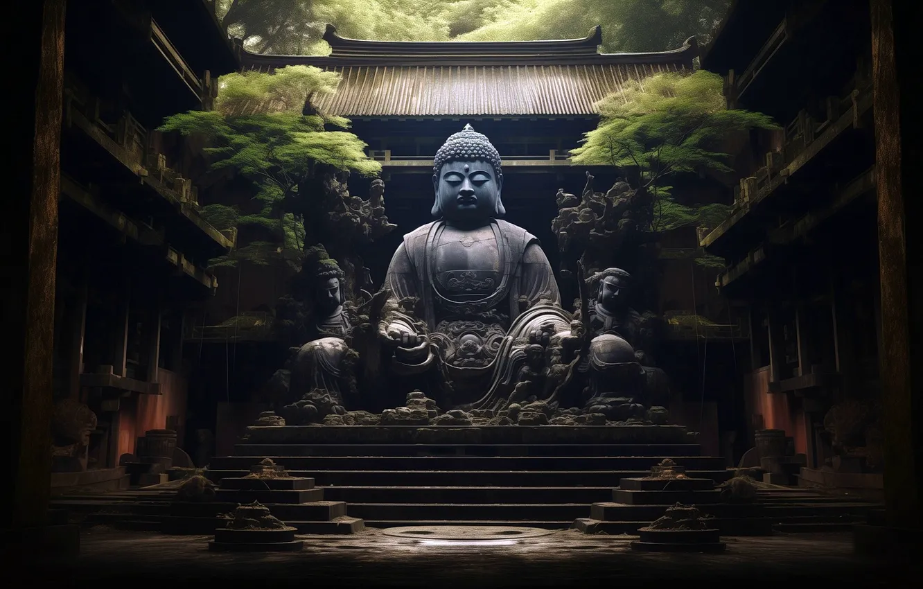 Photo wallpaper fantastic, rendering, neural network