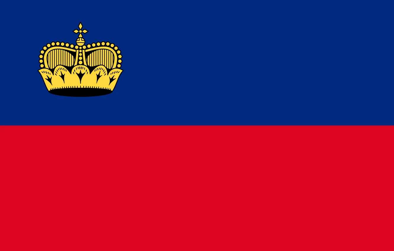 Photo wallpaper strip, background, crown, flag, fon, flag, liechtenstein, Liechtenstein