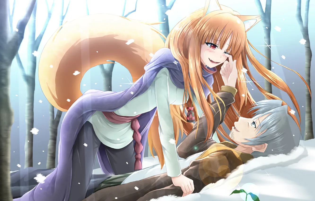 Photo wallpaper art, Spice and wolf, Holo, Lourens