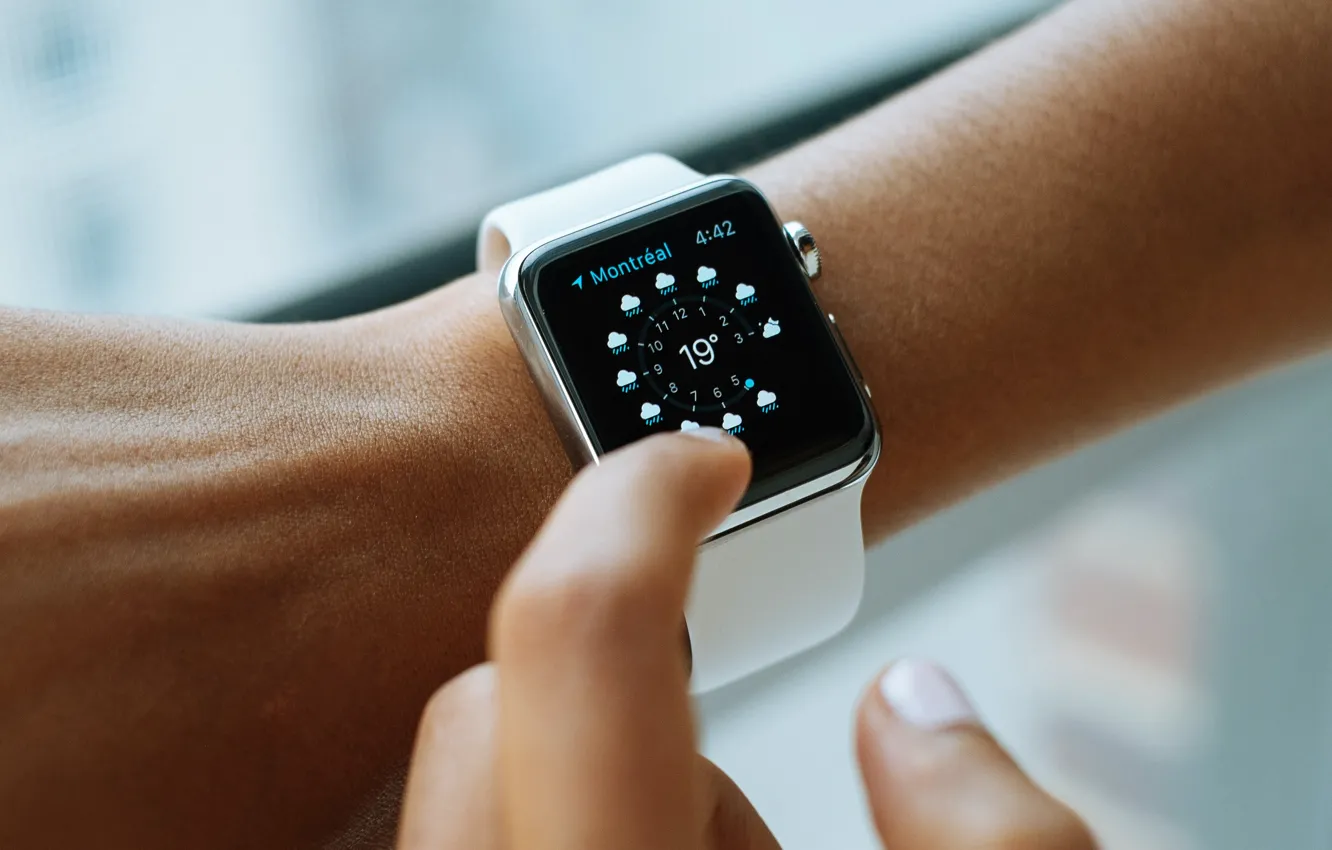 Photo wallpaper Wallpaper, watch, hands, electronics, picture, gadget, hi-tech, watch