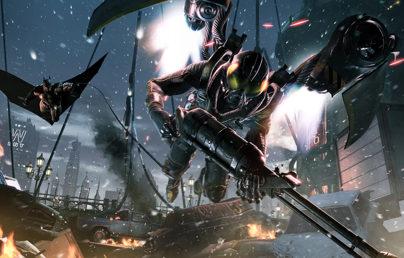 Photo wallpaper Batman, DC Comics, Bruce Wayne, Bruce Wayne, Firefly, Warner Bros. Games Montreal, Batman: Arkham Origins, …