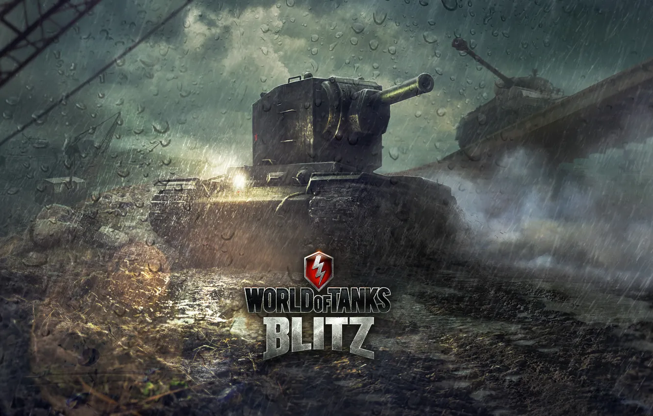 Photo wallpaper KV-2, World of Tanks, World Of Tanks, Wargaming Net, WoTB, Flash, WoT: Blitz, World of …