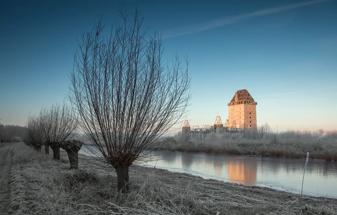 Photo wallpaper Castle, Almere, NetherlandS