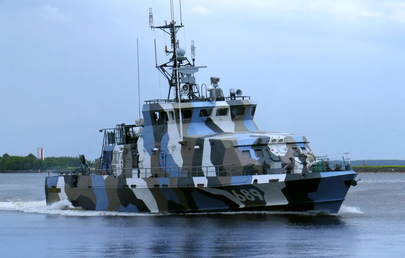 Photo wallpaper camouflage, anti-sabotage boat, Rook