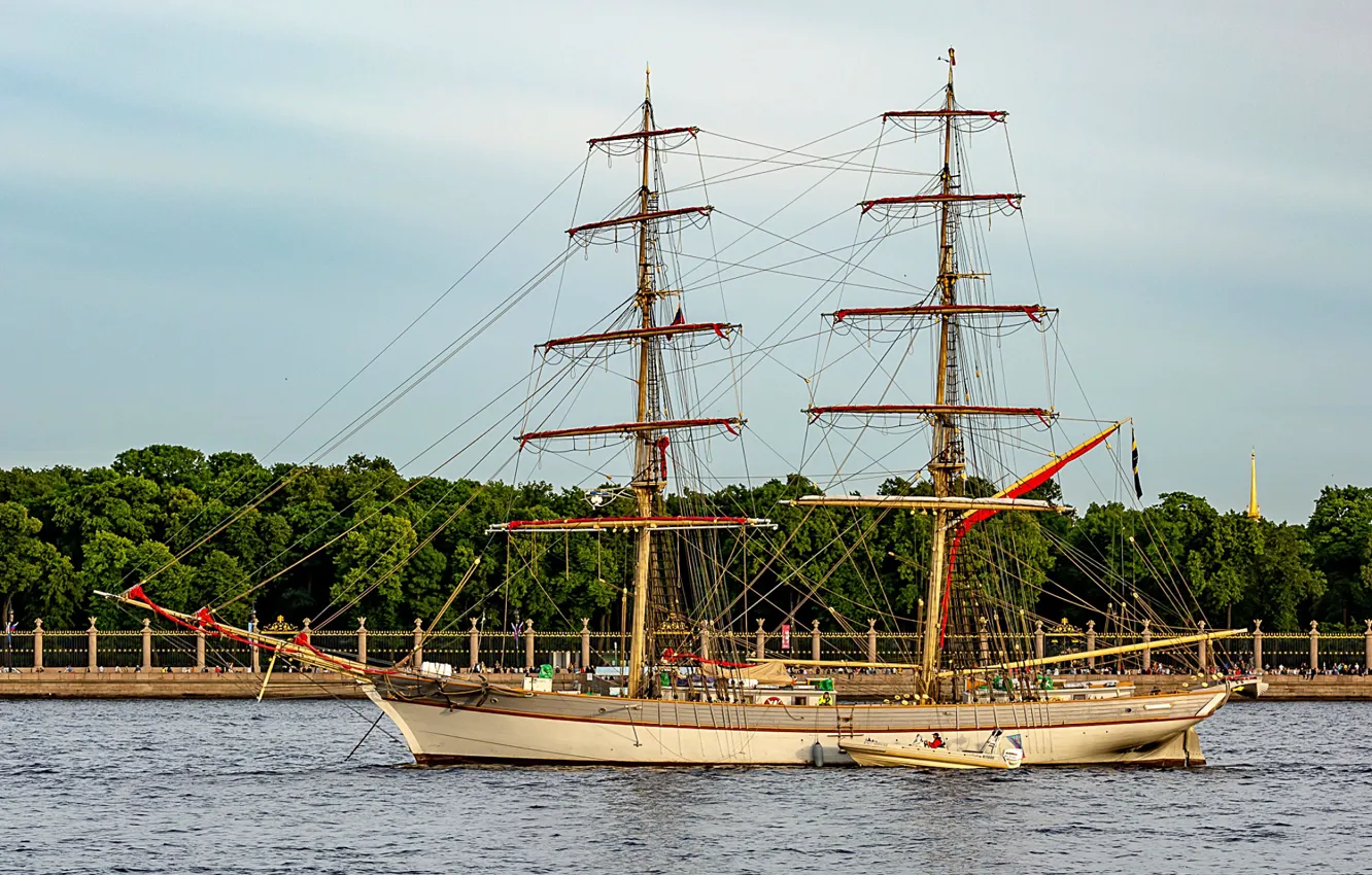 Photo wallpaper ship, sailing, tre kronor