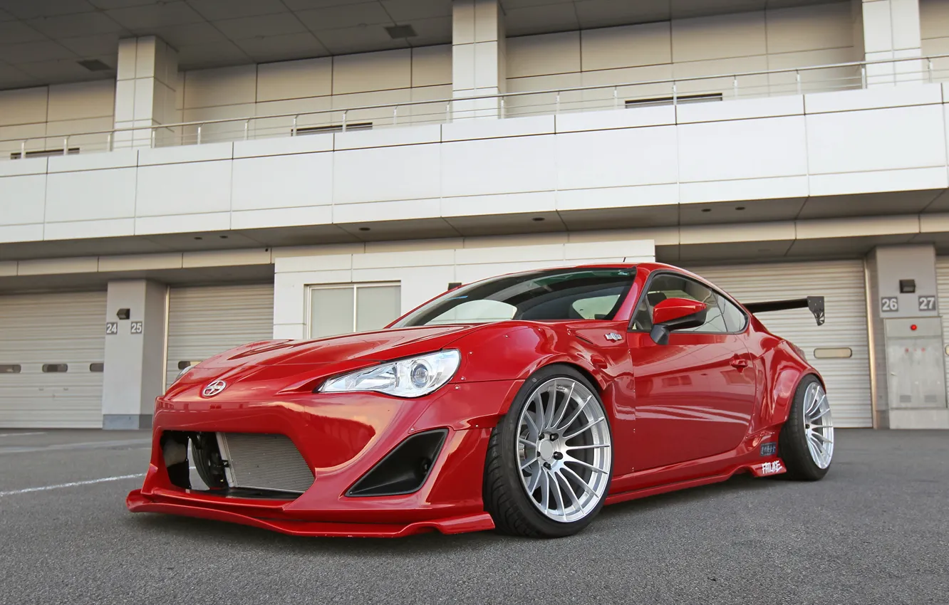 Photo wallpaper red, bunny, rocket, scion, fr-s