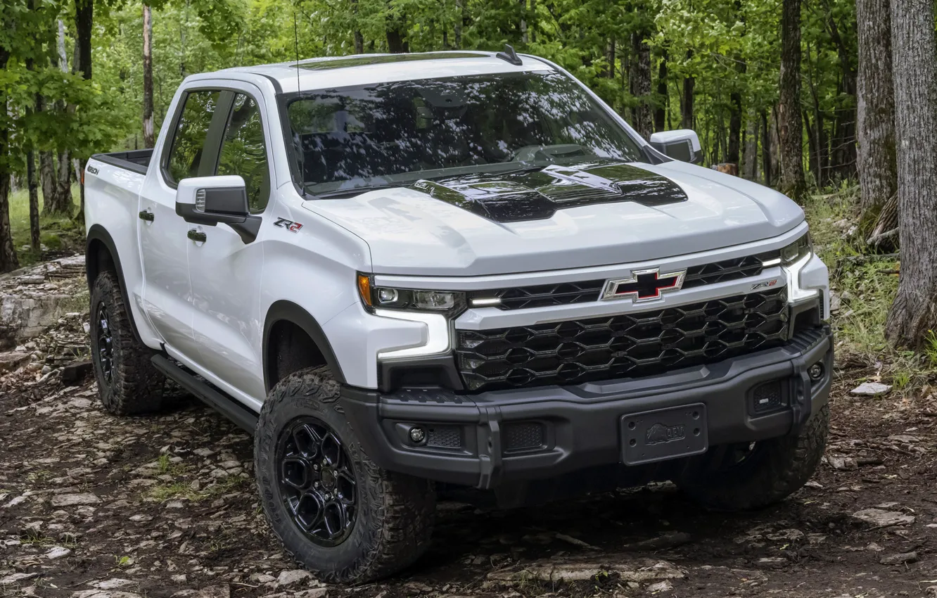 Photo wallpaper Chevrolet, Crew Cab, Silverado, Bison, ZR2, 2023