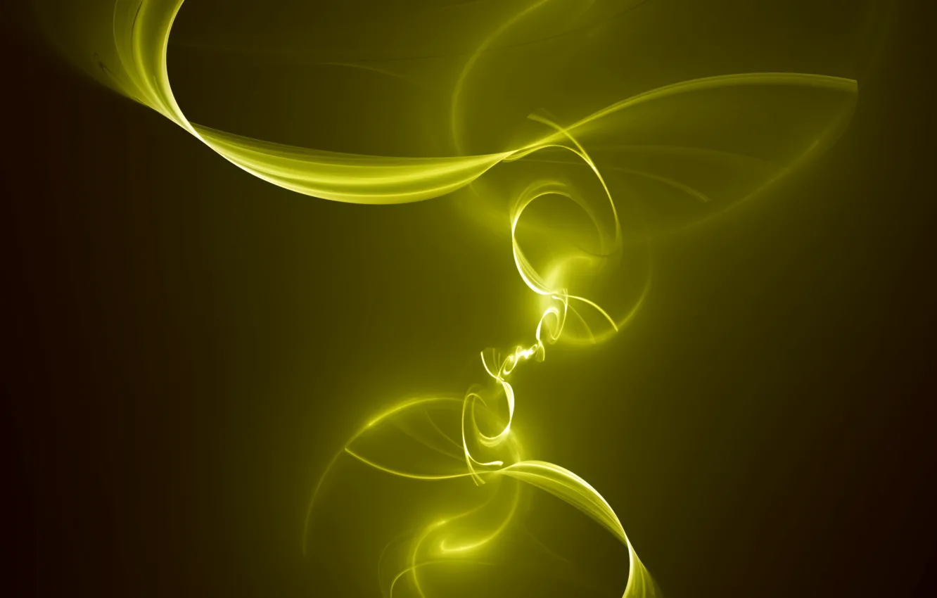 Photo wallpaper light, line, yellow, abstraction, green, color, zigzag