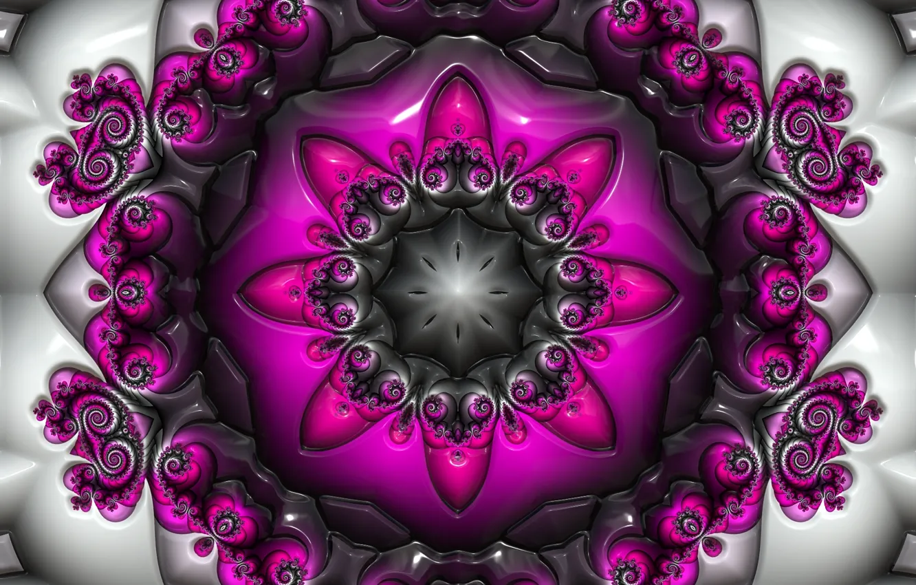 Photo wallpaper abstraction, pattern, fractal, geometry, ornament, symmetry, abstract background