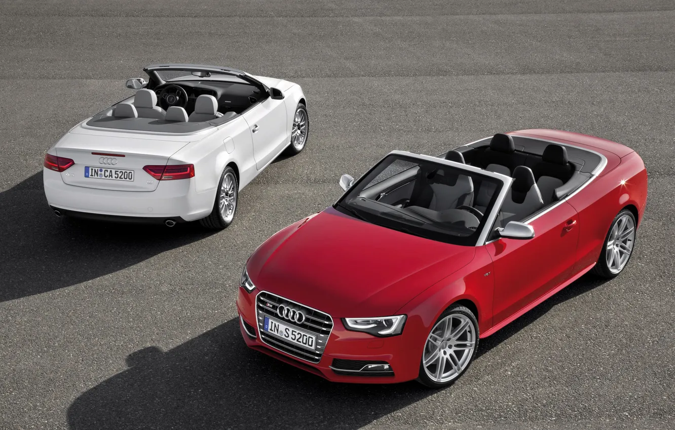 Photo wallpaper machine, asphalt, cars, asphalt, 2828x2000, audi s5 cabriolet 2012, Audi A5 Cabriolet 2012
