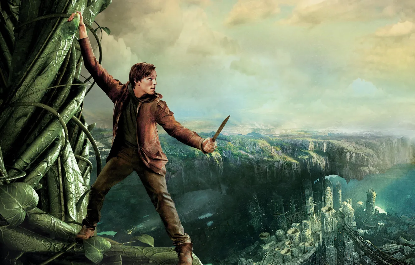 Photo wallpaper tale, Jack the giant Slayer, Nicholas Hoult, Jack the Giant Slayer, Beanstalk