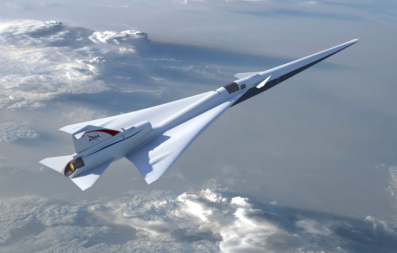 Photo wallpaper Concept, clouds, experimental, sample, X-Plane