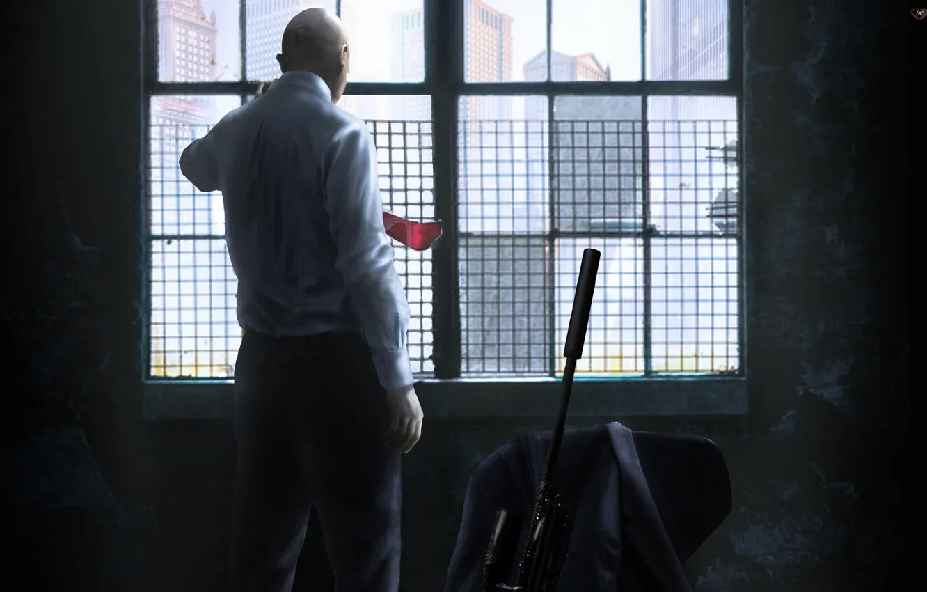 Photo wallpaper Hitman, killer, sniper rifle, Hitman, Absolution, Agent 47