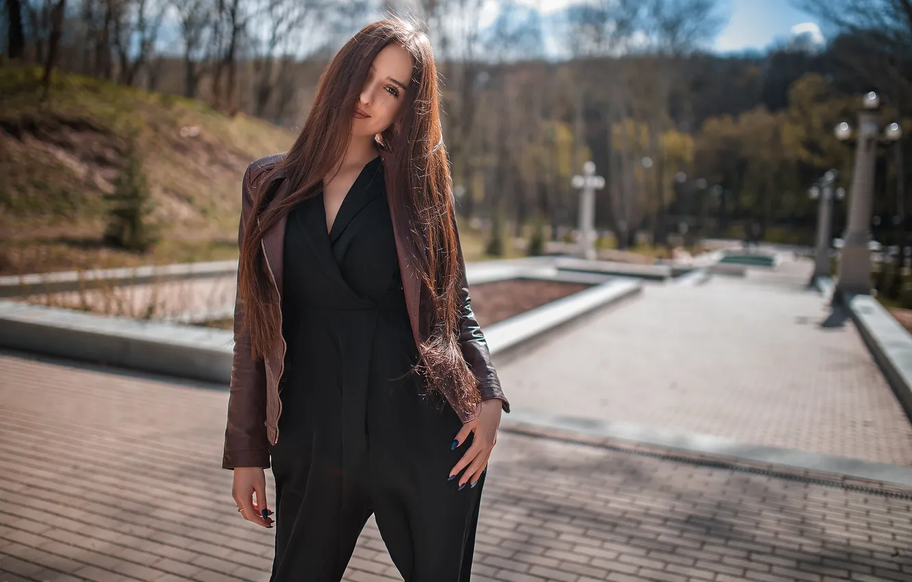 Photo wallpaper girl, sexy, smile, Wallpaper, sweetheart, model, bright, watch