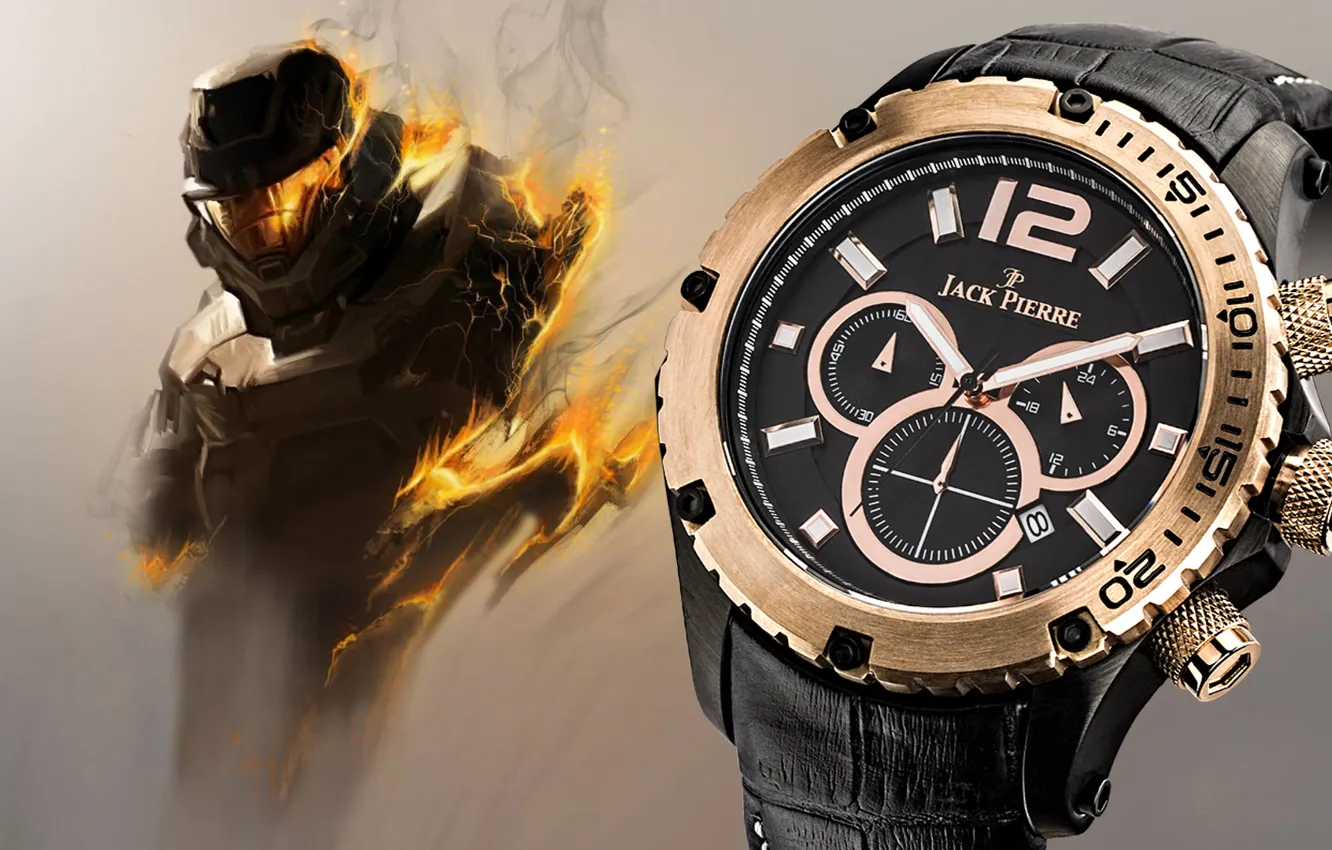 Photo wallpaper Halo, Jack Pierre, watch fire