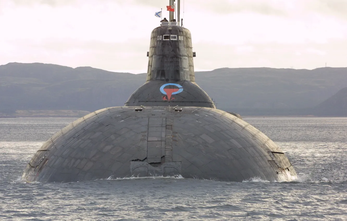 Photo wallpaper St. 941 Akula-Typhoon, TK-208, Dmitry Donskoy, the Northern fleet