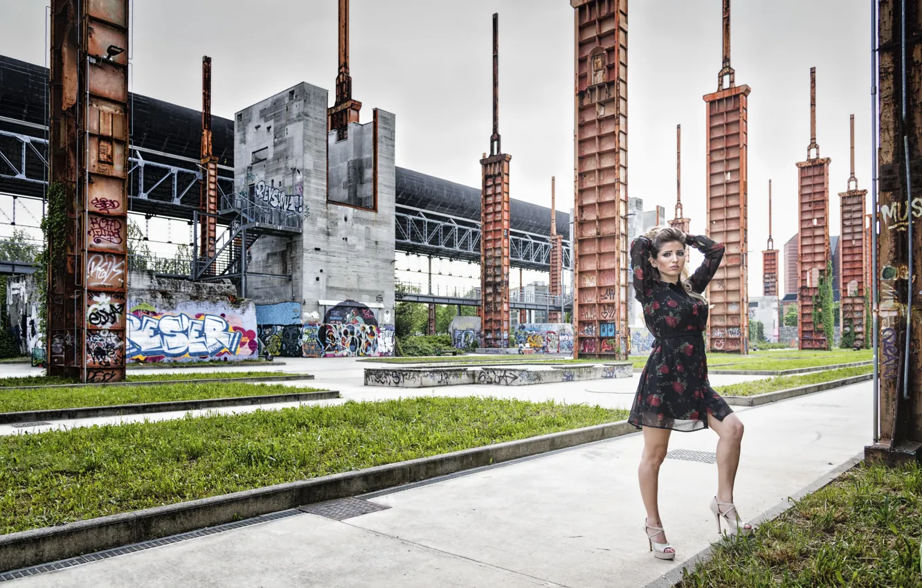 Photo wallpaper summer, look, model, hair, dress, beauty, legs, Taty