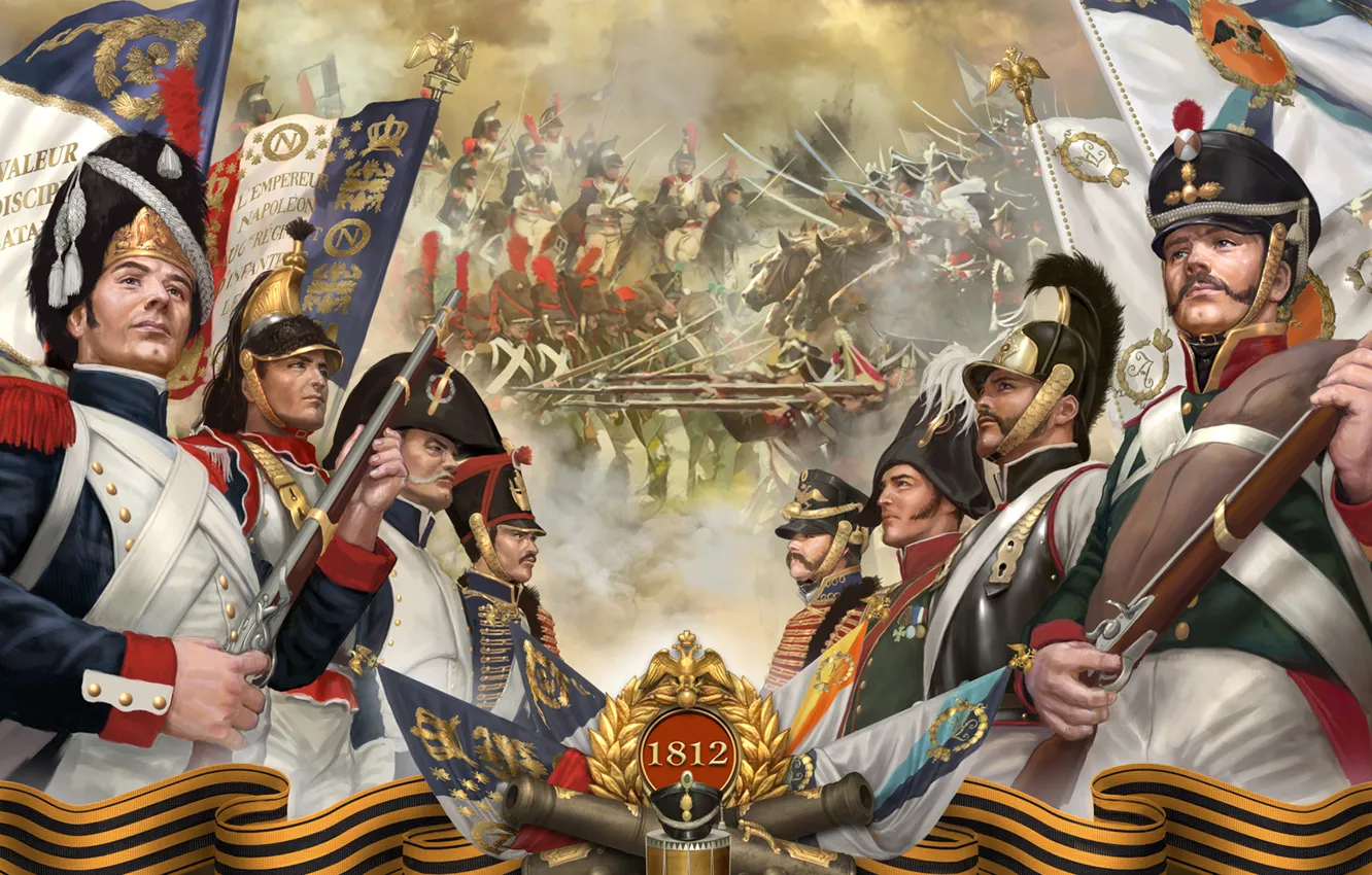 Photo wallpaper War, 1812, Borodino