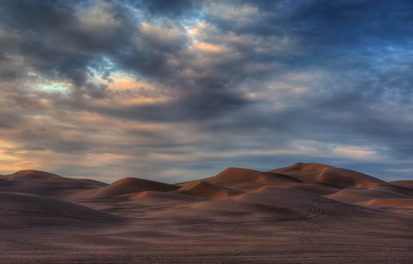 Photo wallpaper desert, AZ, sand dunes, Algodones