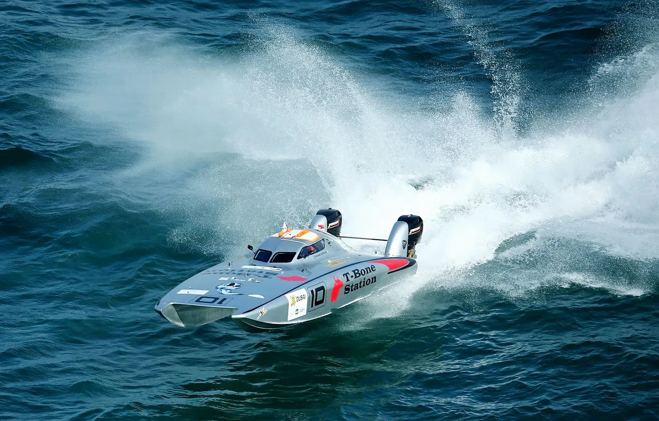 Photo wallpaper race, boat, speed
