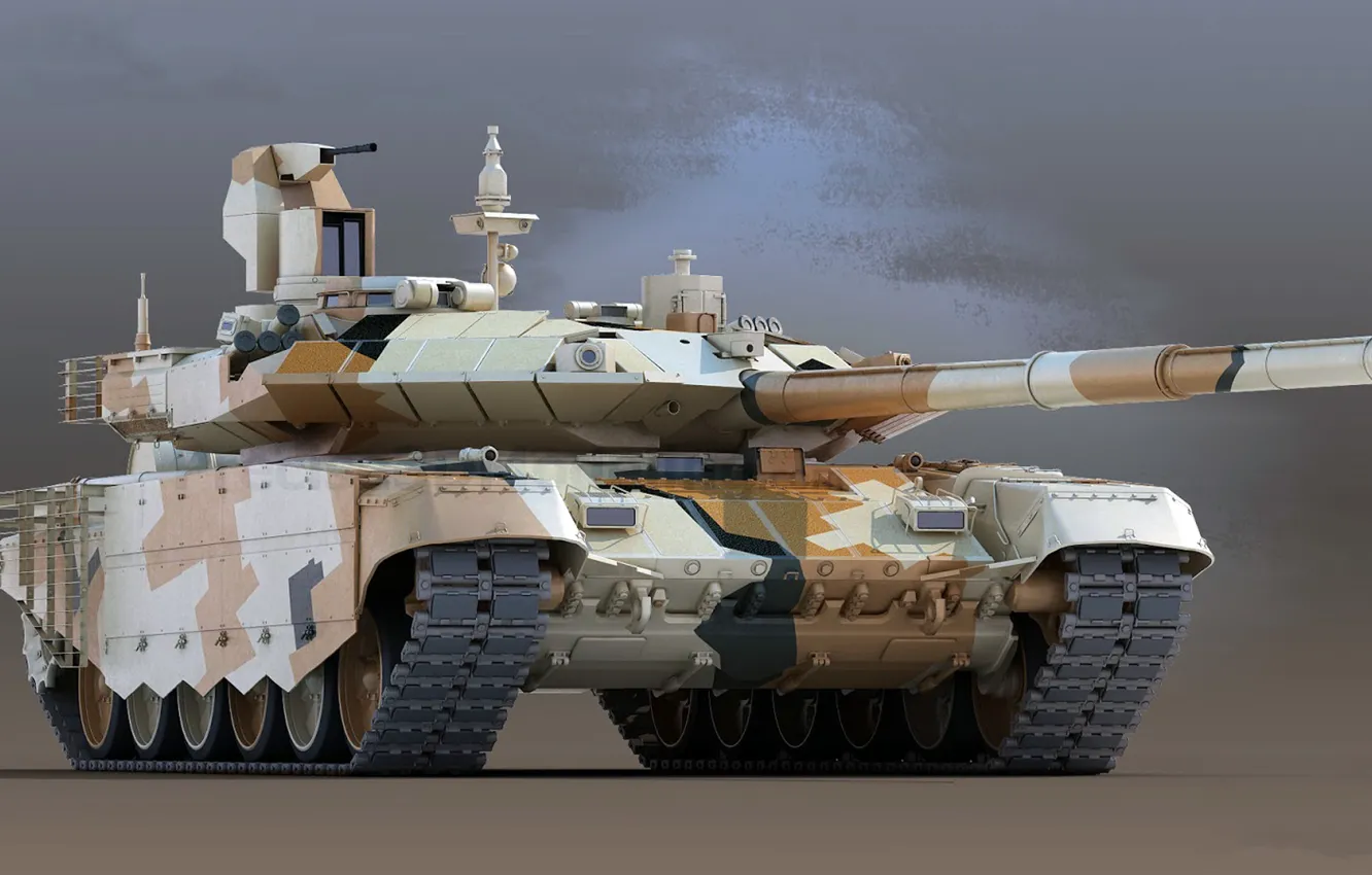 Photo wallpaper main battle tank, T-90MS, Breakthrough, Uralvagonzavod, Export version