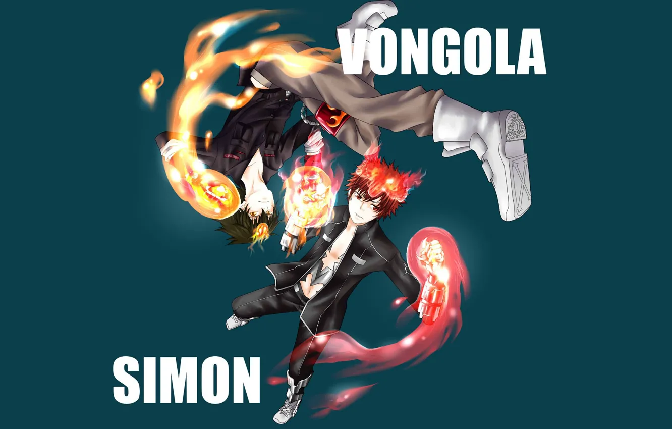 Photo wallpaper anime, art, guy, katekyo Hitman reborn, Teacher mafia Reborn, Simon, The clams