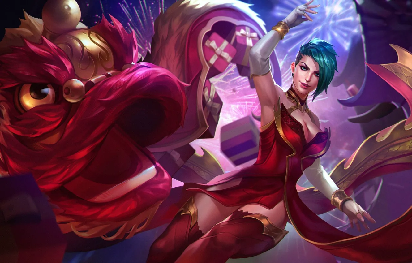 Photo wallpaper Leo, salute, arena, gesture, beautiful girl, Kare, mob, online