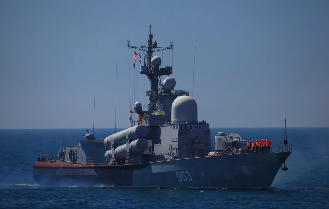 Photo wallpaper ship, rocket, small, The Black Sea Fleet, R-239