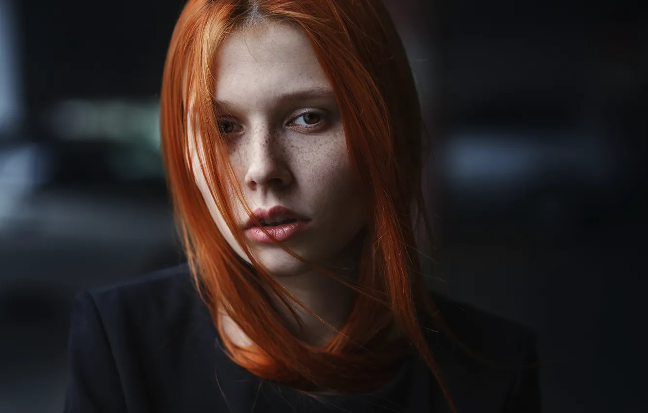 Photo wallpaper freckles, sponge, redhead, Oleg Pavlinski, Veronika Veselova