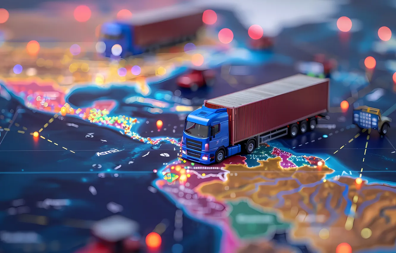 Photo wallpaper cargo, AI Art