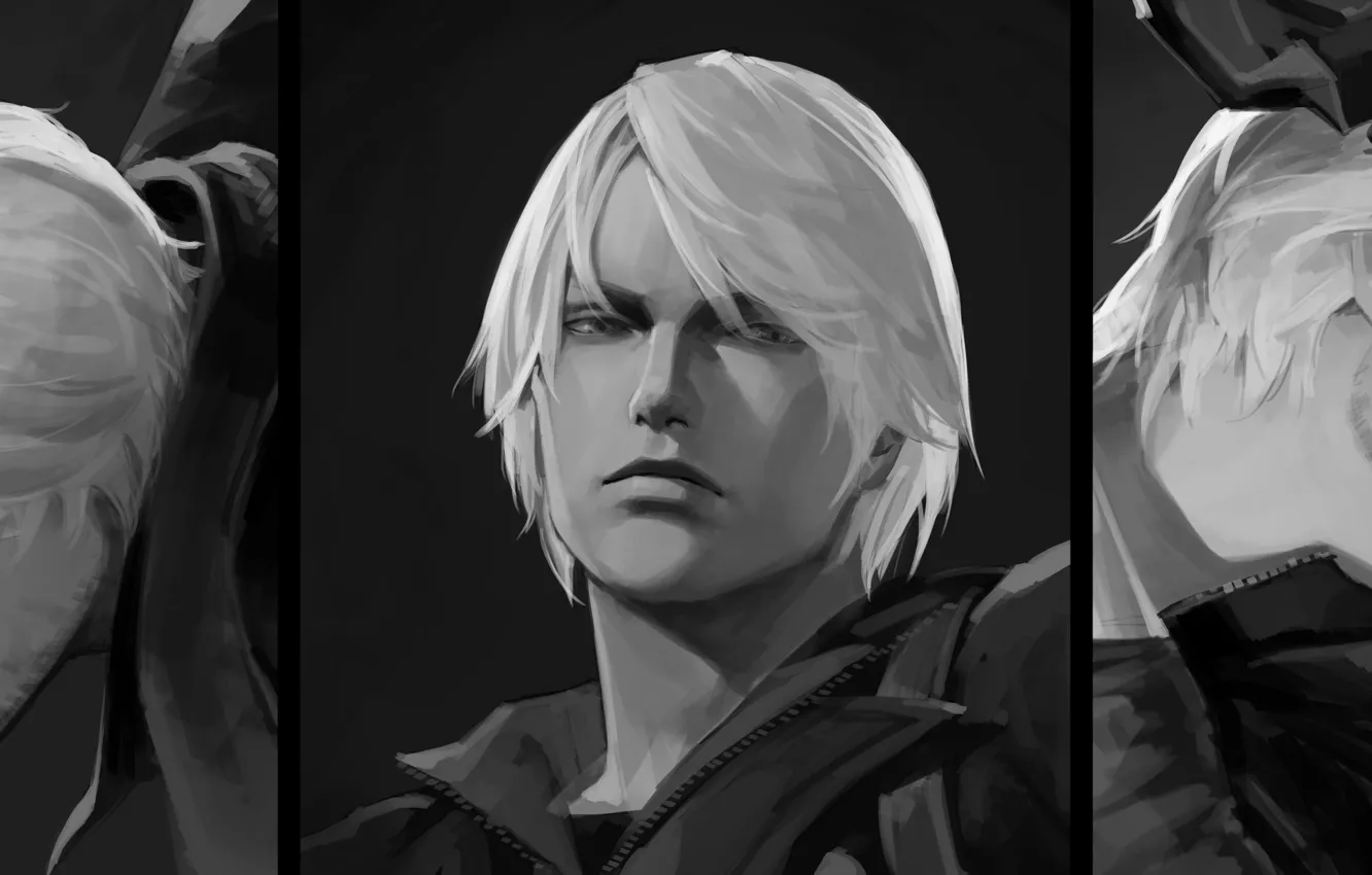 Photo wallpaper collage, art, guys, Dante, Devil May Cry 5