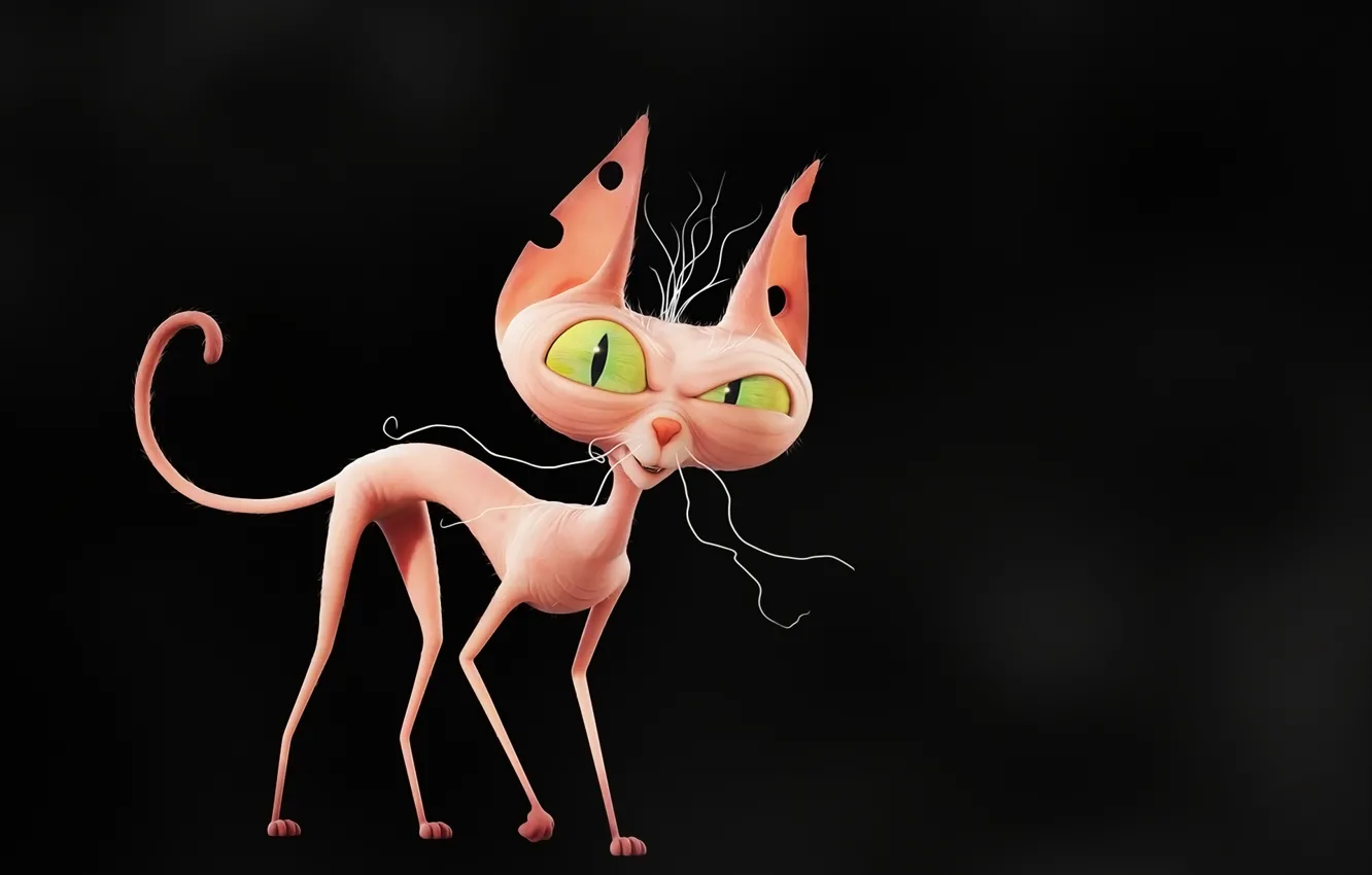 Photo wallpaper cat, art, Sphinx