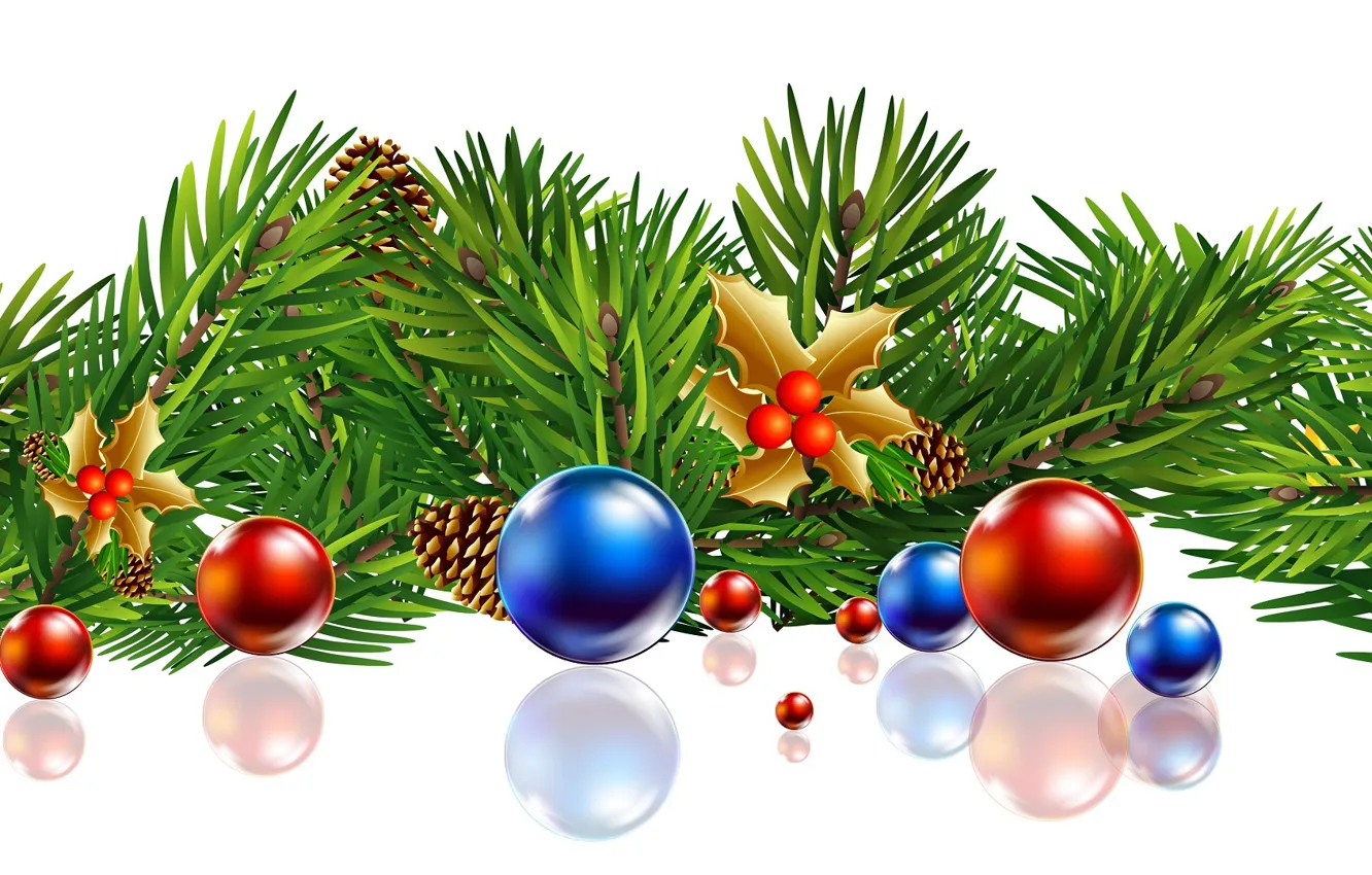 Photo wallpaper decoration, new year, Christmas