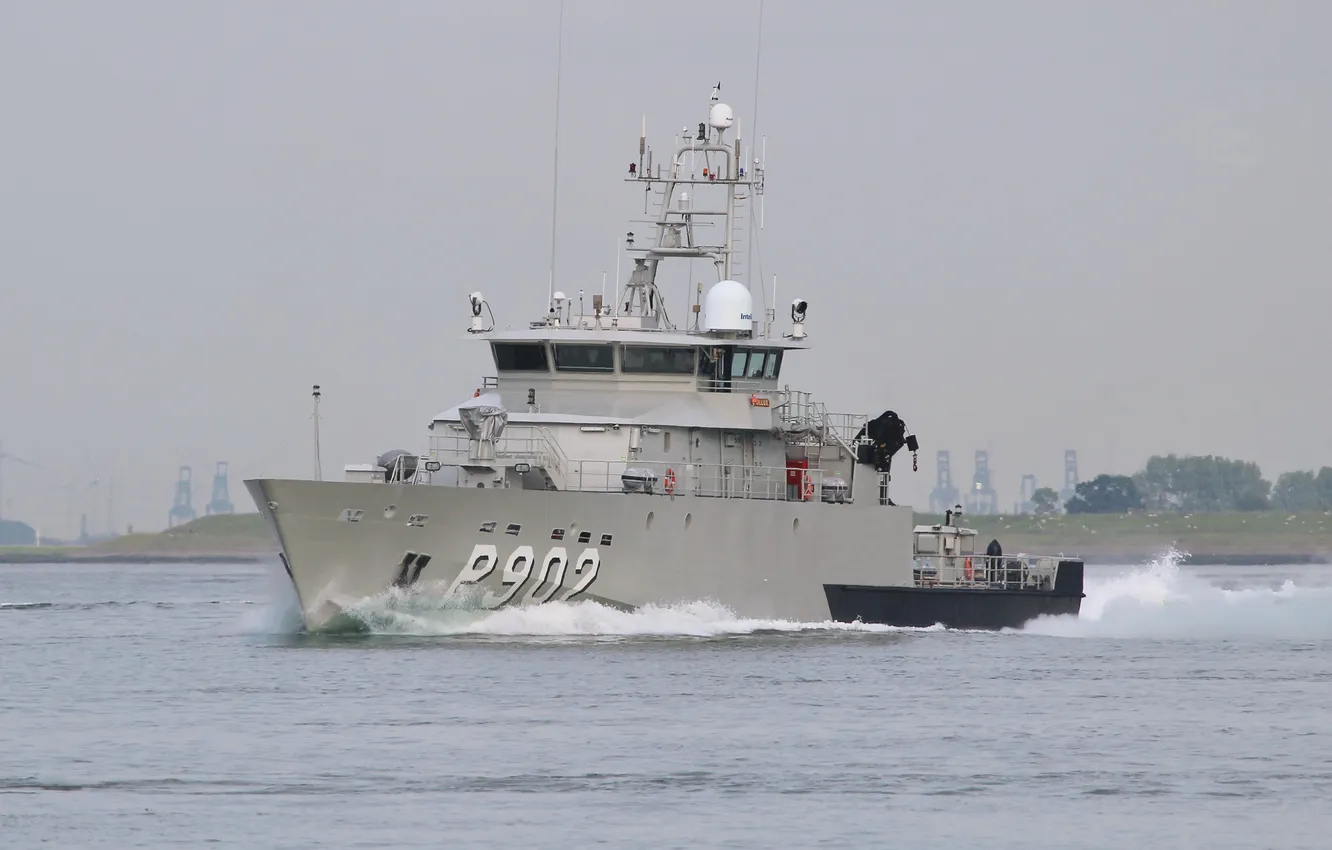 Photo wallpaper ship, Belgium, patrol, Pollux