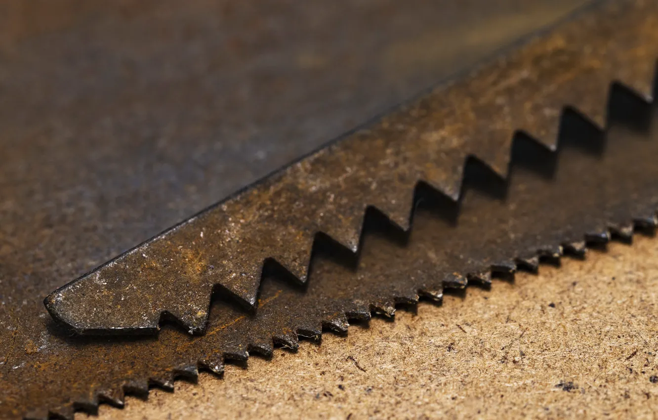 Photo wallpaper background, rust, saw