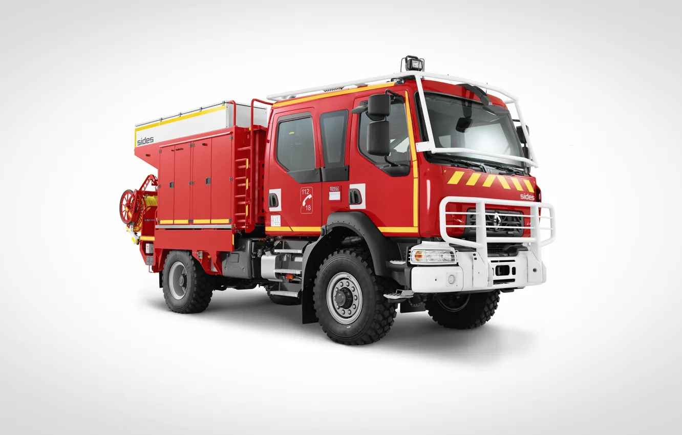 Photo wallpaper 4x4, fire & rescue, fire truck, Renault Trucks, d14
