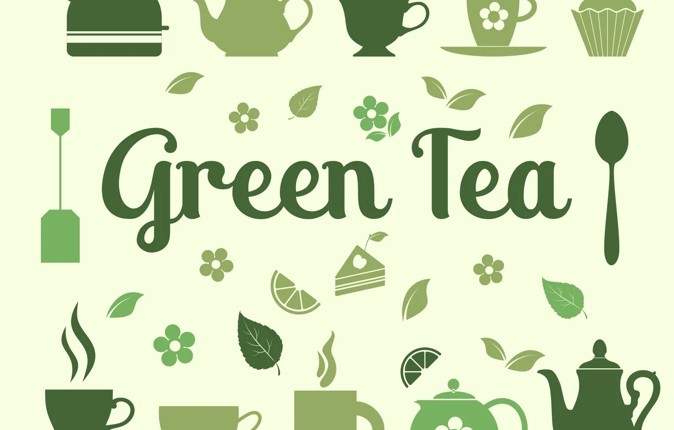 Photo wallpaper background, green, Wallpaper, vector, texture, tea