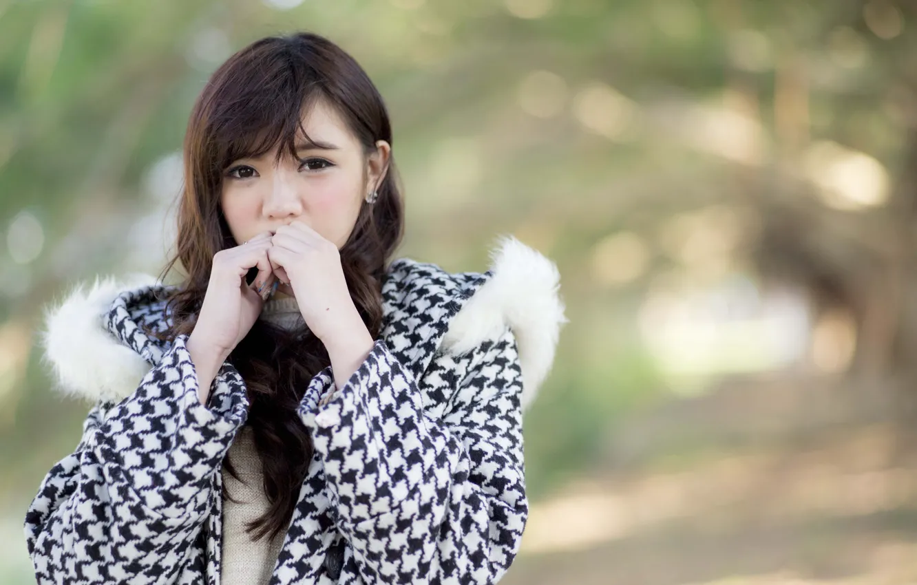 Photo wallpaper mood, women, face, asian, portrait