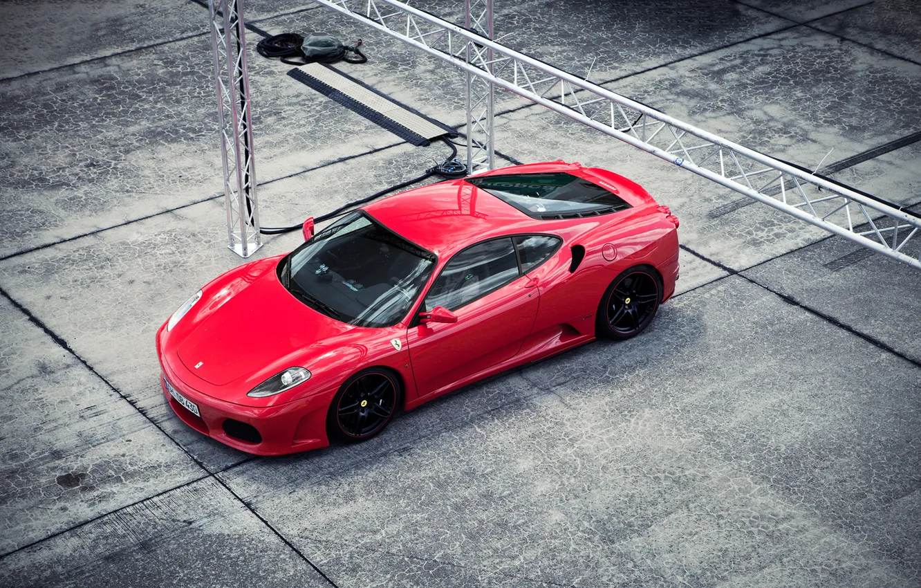 Photo wallpaper Ferrari F430, Novitec Rosso, sportscar