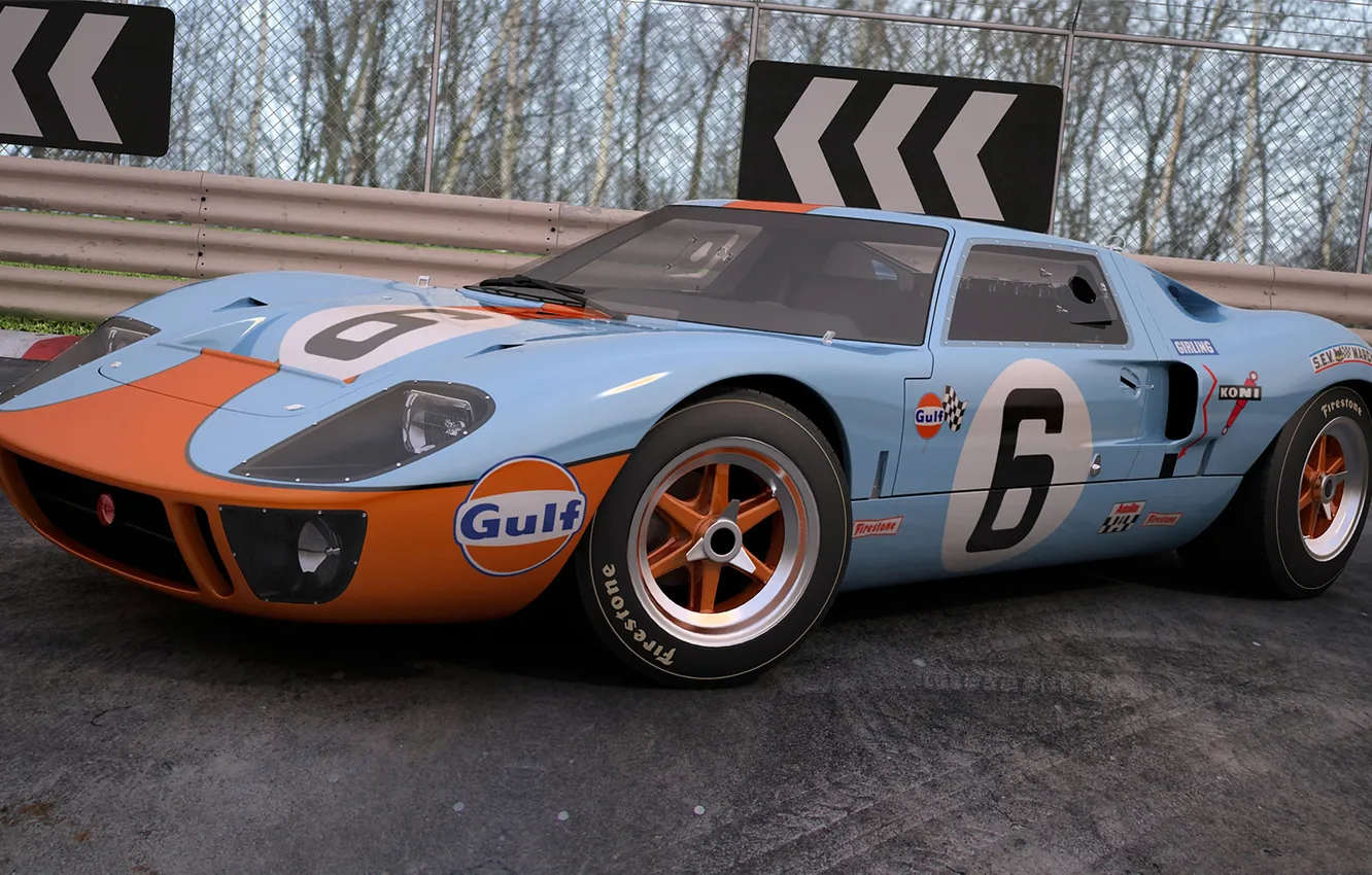 Photo wallpaper 1969, ford, gt40